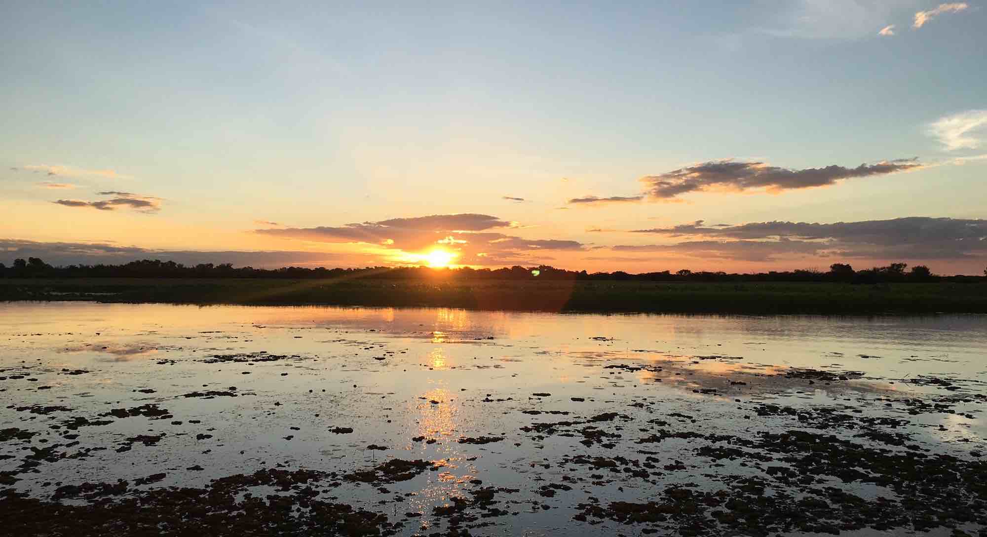 Sunset on Yellow Water in Kakadu